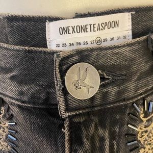 One Teaspoon embroidered jeans